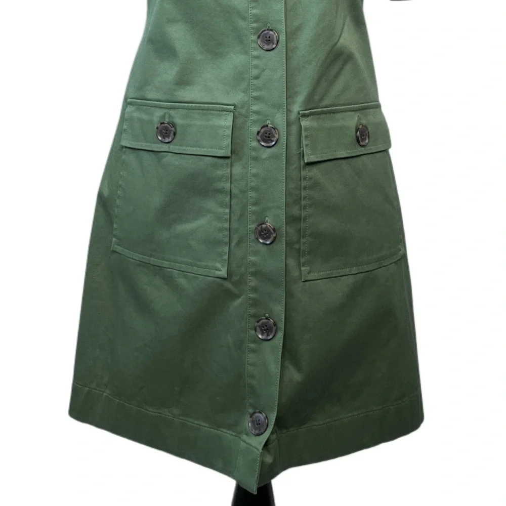 J. Crew Gamine Utility Sz 00 Stretch Twill Shirt Dress
